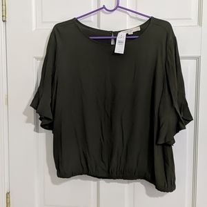 LOFT Flutter Sleeve Top